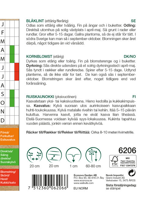 Kornblomst økologisk